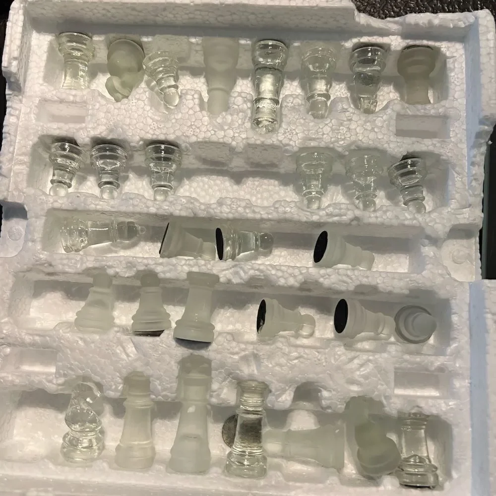 Vintage Glass Chest Set  Original Box